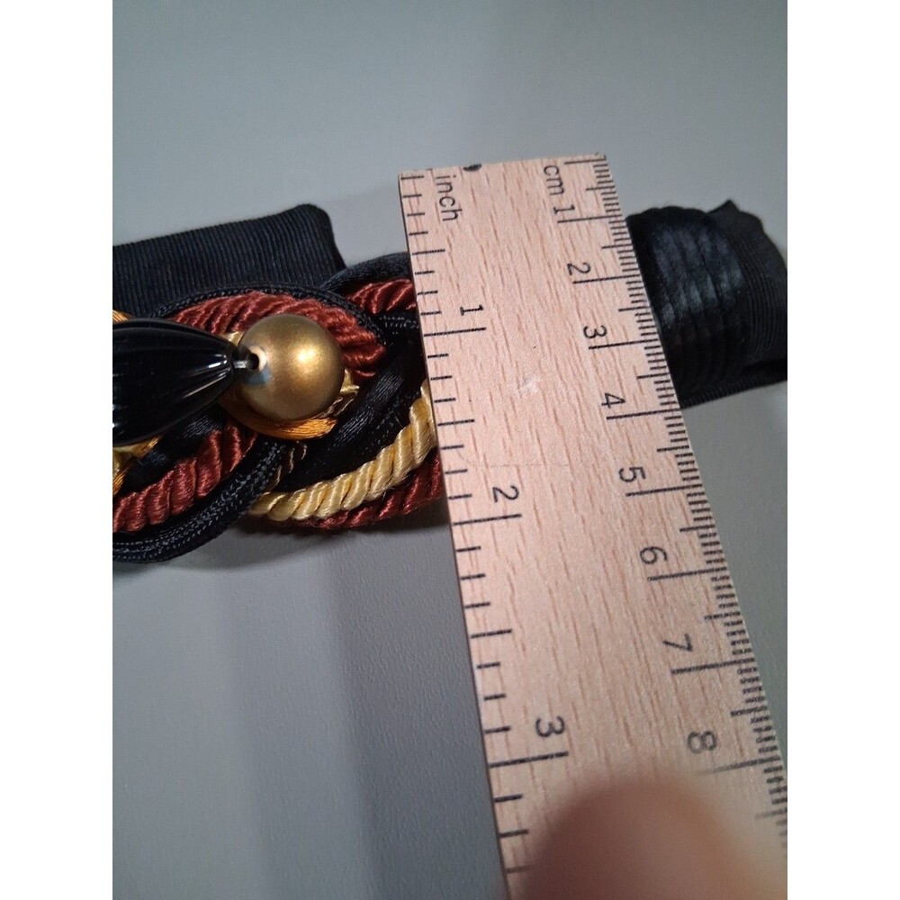 VTG 80s Carolyn Tanner Designs Braided Beaded Medallion Belt Atlanta Art Boho - Picture 9 of 9